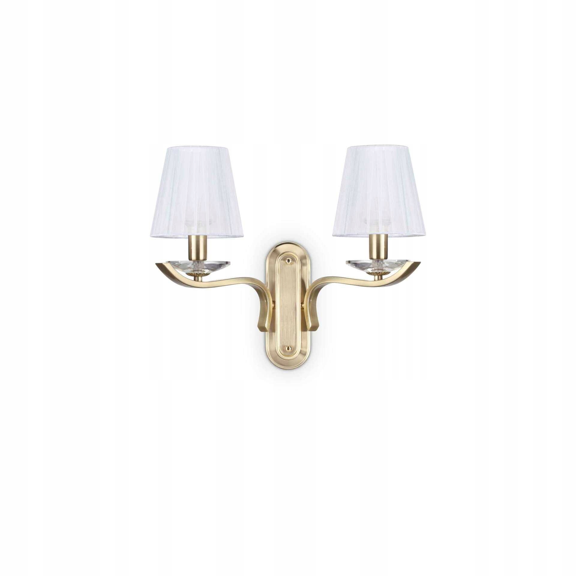 Nástenné svietidlo Ideal Lux Pegaso AP2 E14 2x40W mosadz kov/textil
