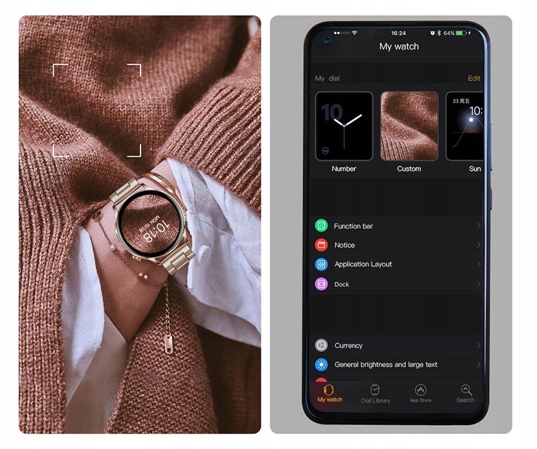 Zegarek Smartwatch Damski Rozmowy Puls Menu Rodzaj smartwatch