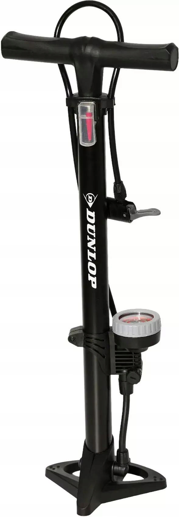 Pompka rowerowa z manometrem podłogowa do roweru samochodu Dunlop 11 bar