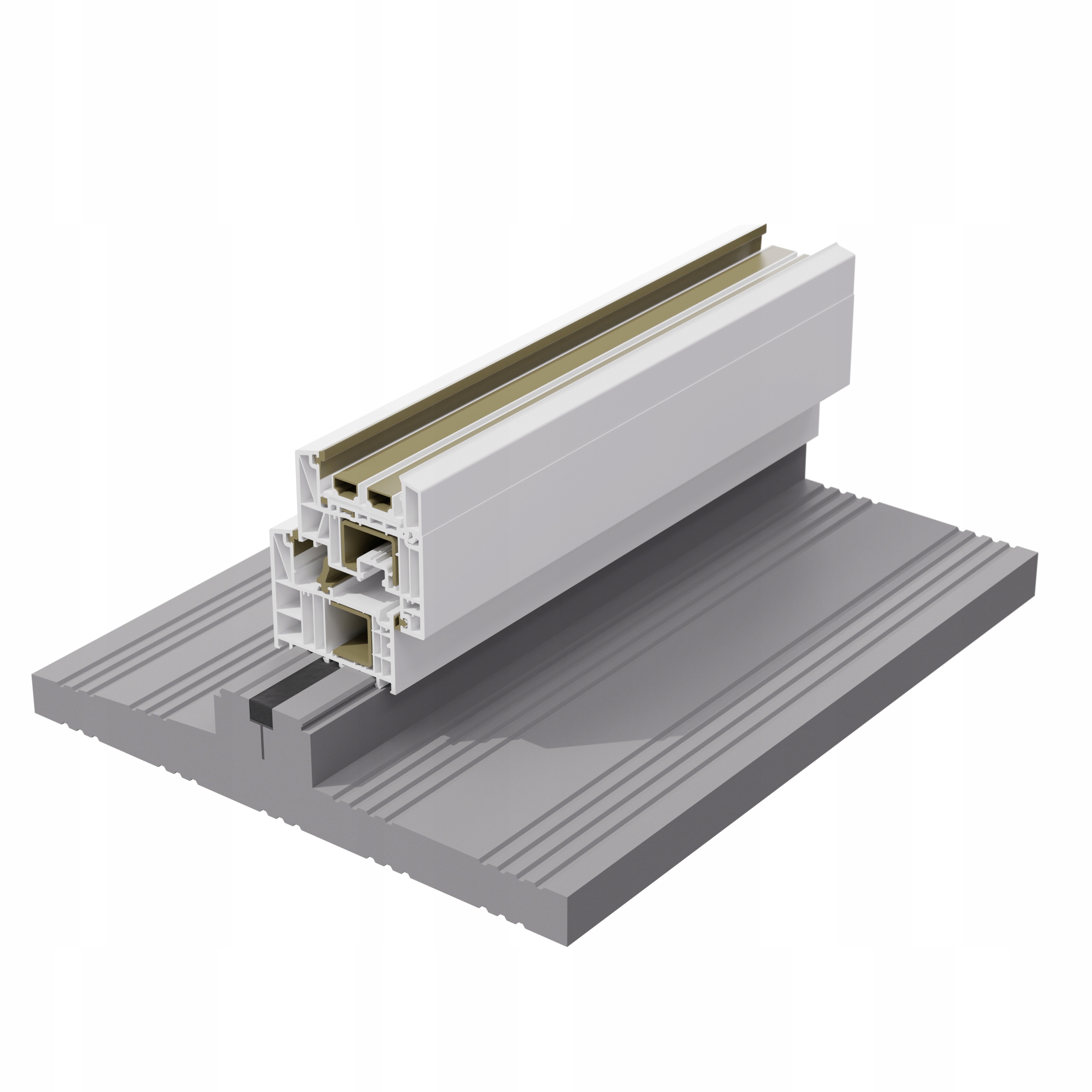 Teplý oboustranný parapet Xps Aluprof Mb 86 St