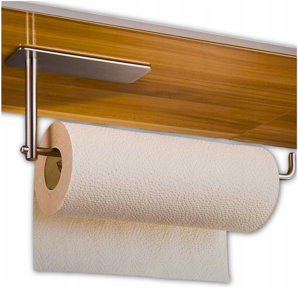 UCHWYT WIESZAK SREBRNY RĘCZNIK PAPIEROWY KUCHENNY