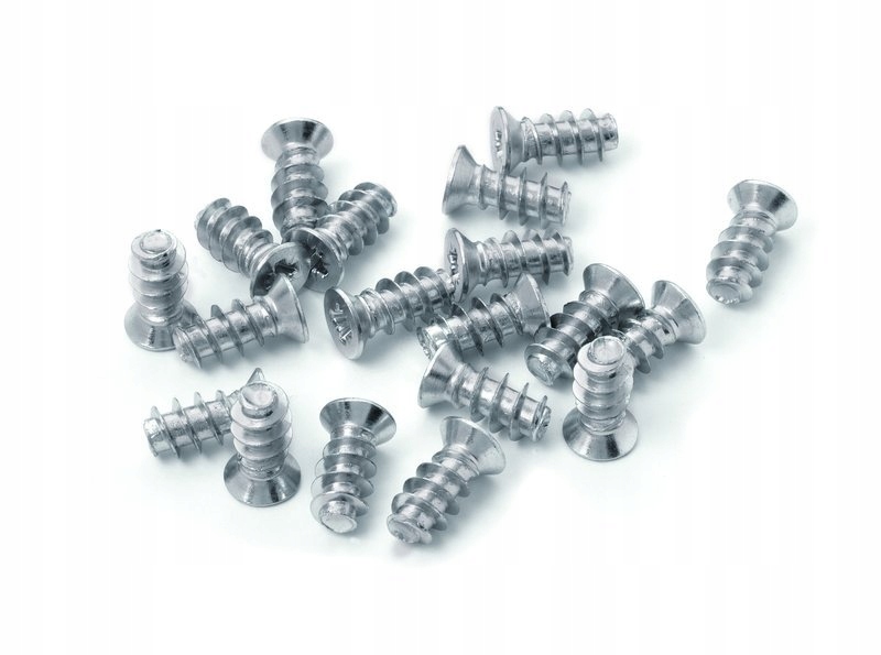 WKRĘTY STOŻKOWE EURO 6 L=8 MM OCYNK 1000 szt. Długość całkowita 8 mm