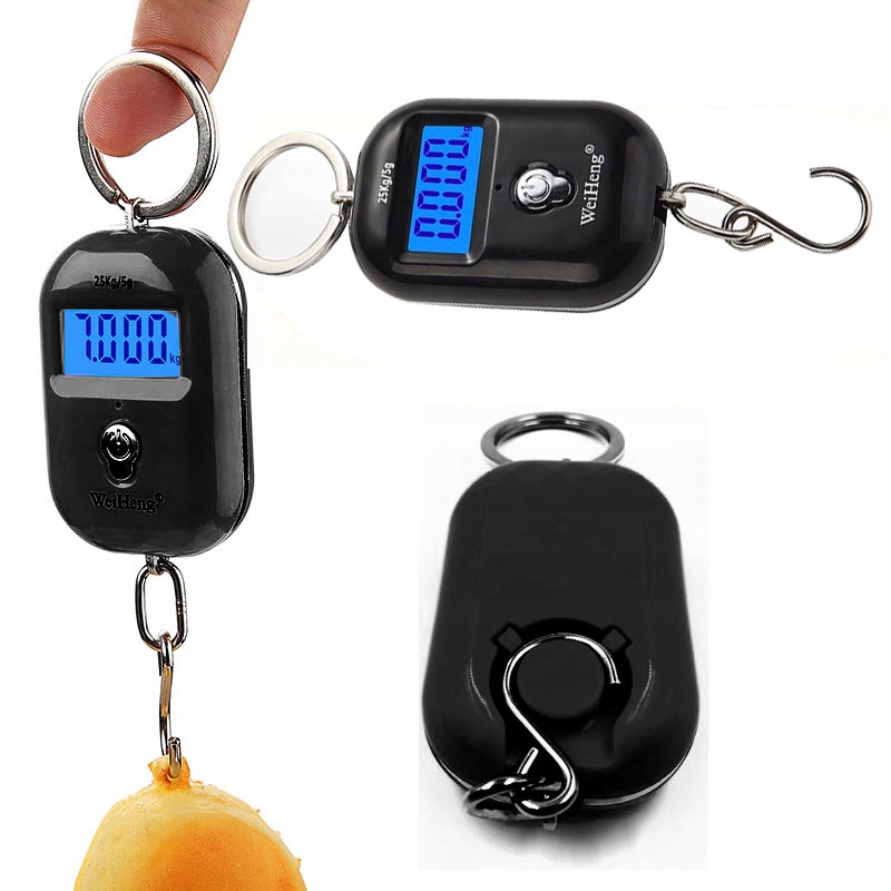 Mini Waga Elektroniczna Cyfrowa Hakowa Czarna Do 25kg WrocłaW