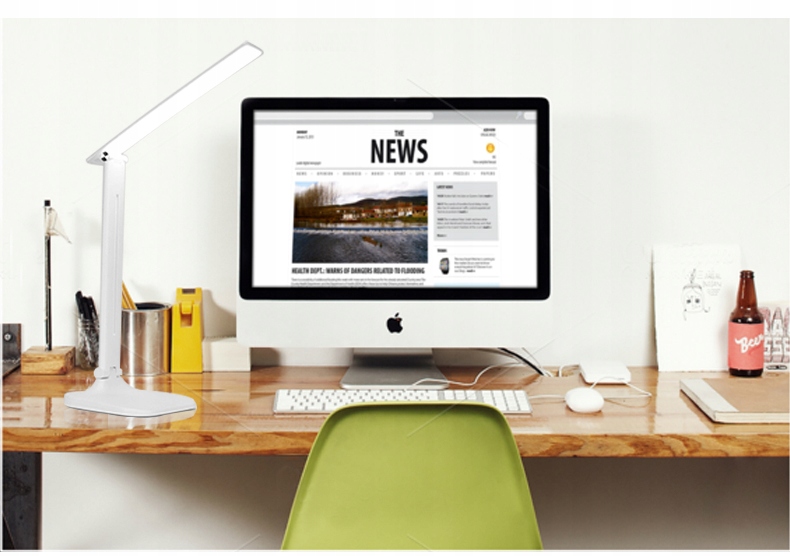 LAMPKA BIURKOWA SZKOLNA LED DOTYK NA BIURKO USB BARWA CIEPŁA ZIMNA 3 TRYBY Kolekcja Lampka Biurkowa