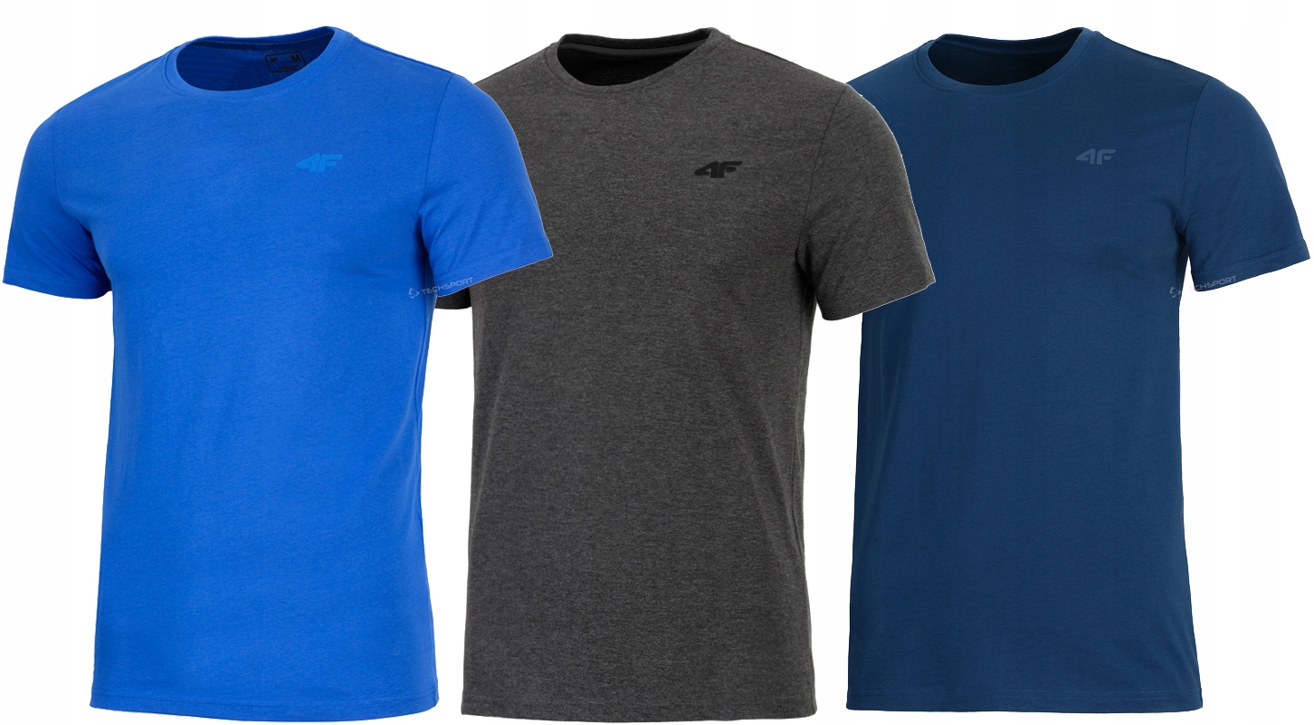 

4F Zestaw 3szt. Męska Koszulka T-shirt / rozm L
