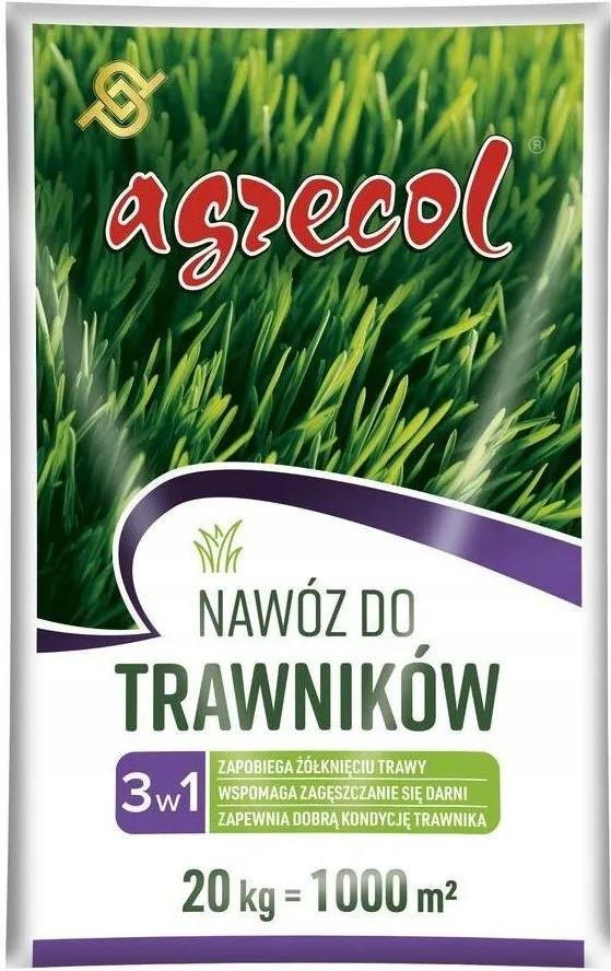 Nawóz Do Trawy Przeciw Żółknięciu Zagęsza Trawnik Całoroczny Jesienny 20KG