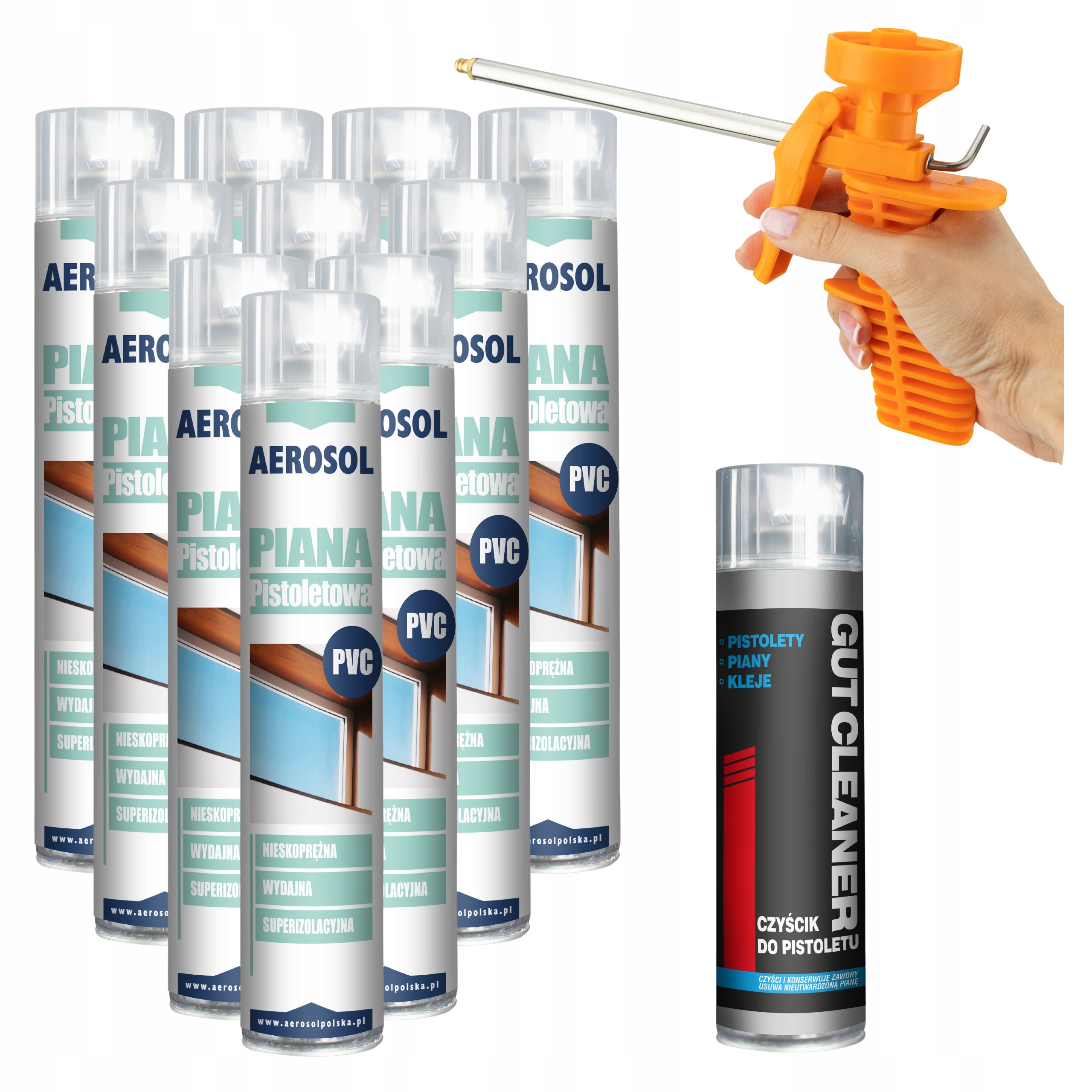 Montážní Pistolová Pěna Nízkotlaká Pěna Čistič Pistole