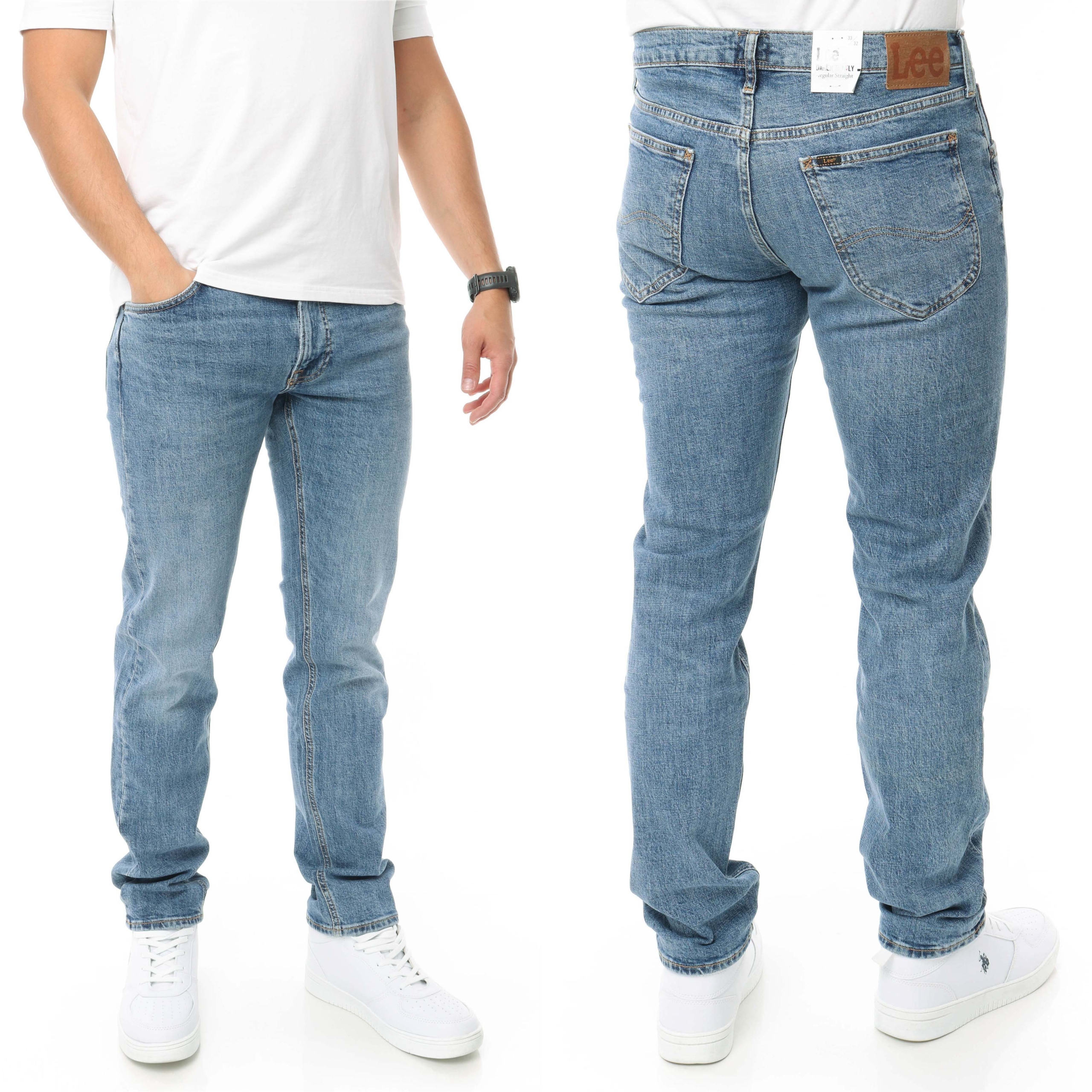 Lee Daren Zip spodnie męskie proste jeansy W31 L32