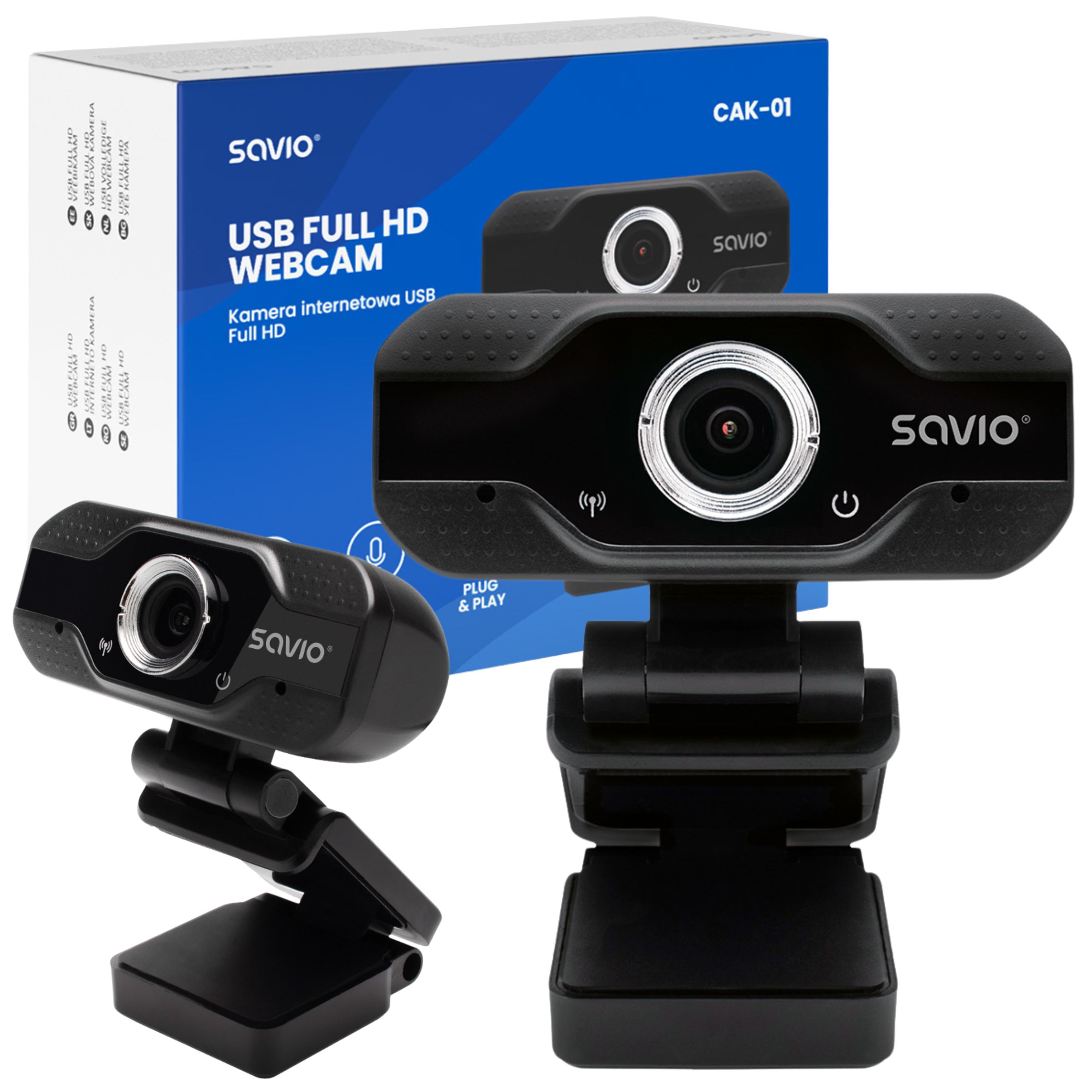 Kamera internetowa Savio USB Full HD CAK-01