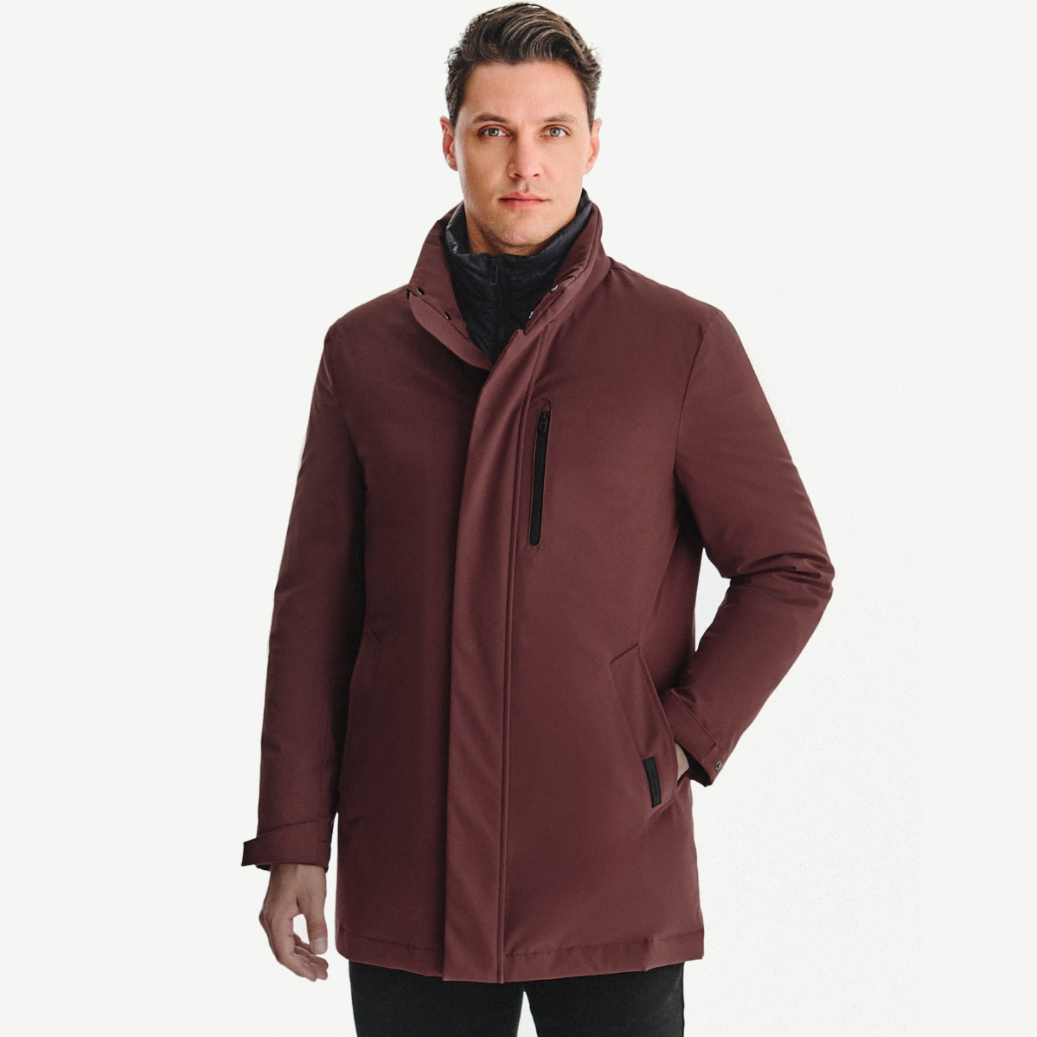 Pánská vínová zimní bunda Pako Lorente vel 58