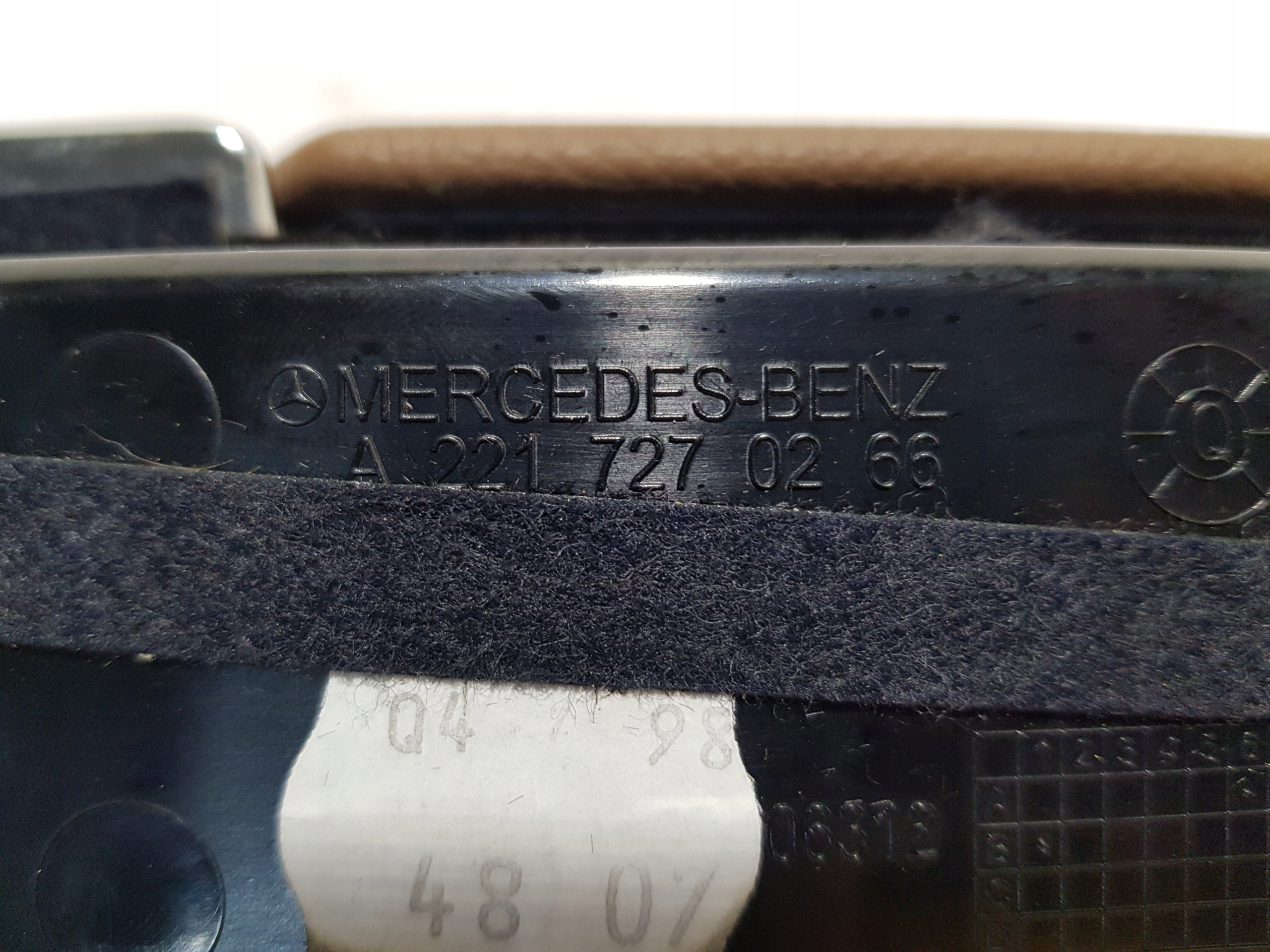 armrest BOCZKA upholstery door right front MERCEDES W221