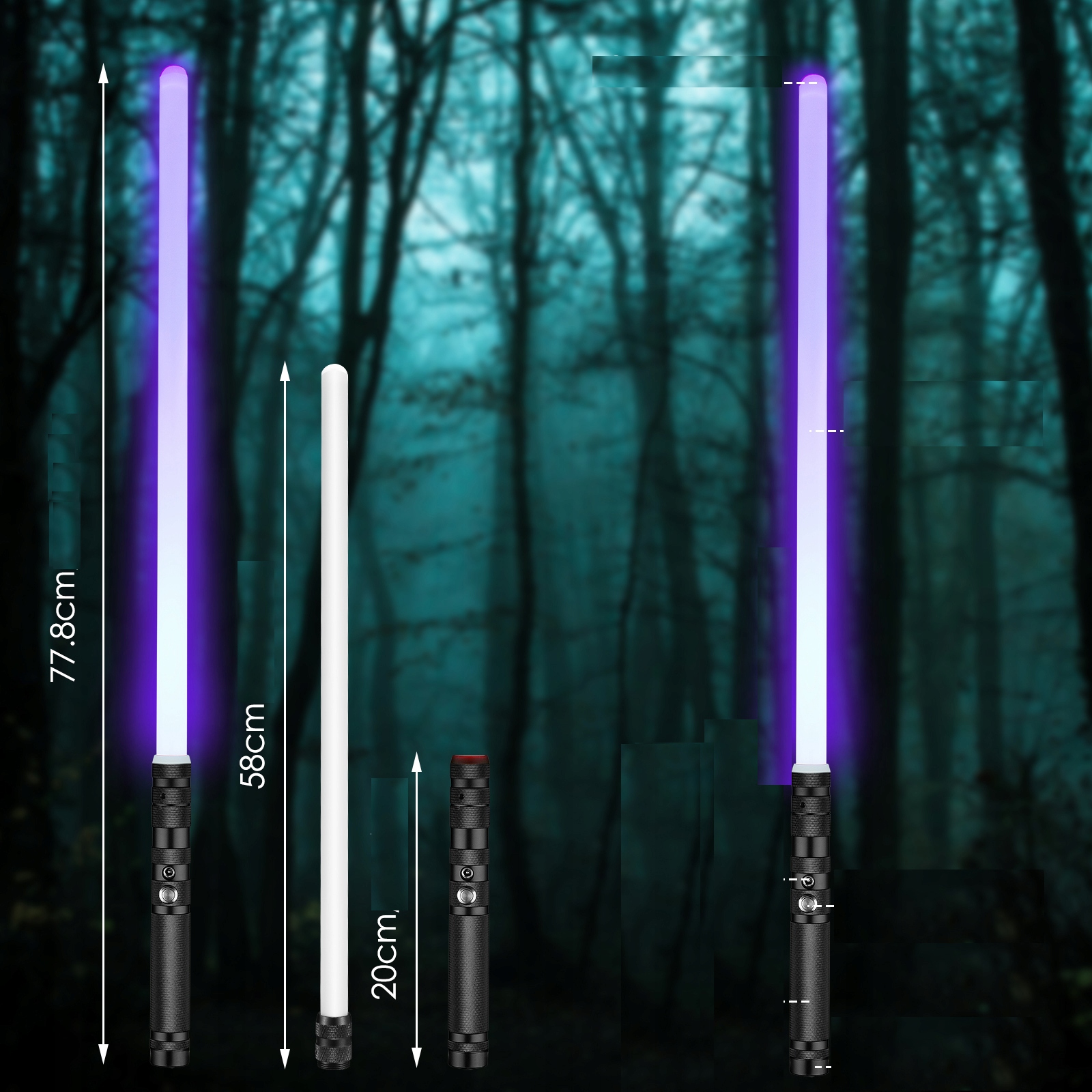 ZABAWKOWY MIECZ ŚWIETLNY ŚWIECĄCY Z DŹWIĘK 14 KOL Bohater Coco