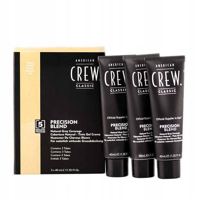 American Crew Precision Blend Light (7 až 8) – Odličovač pro muže 3×40 ml