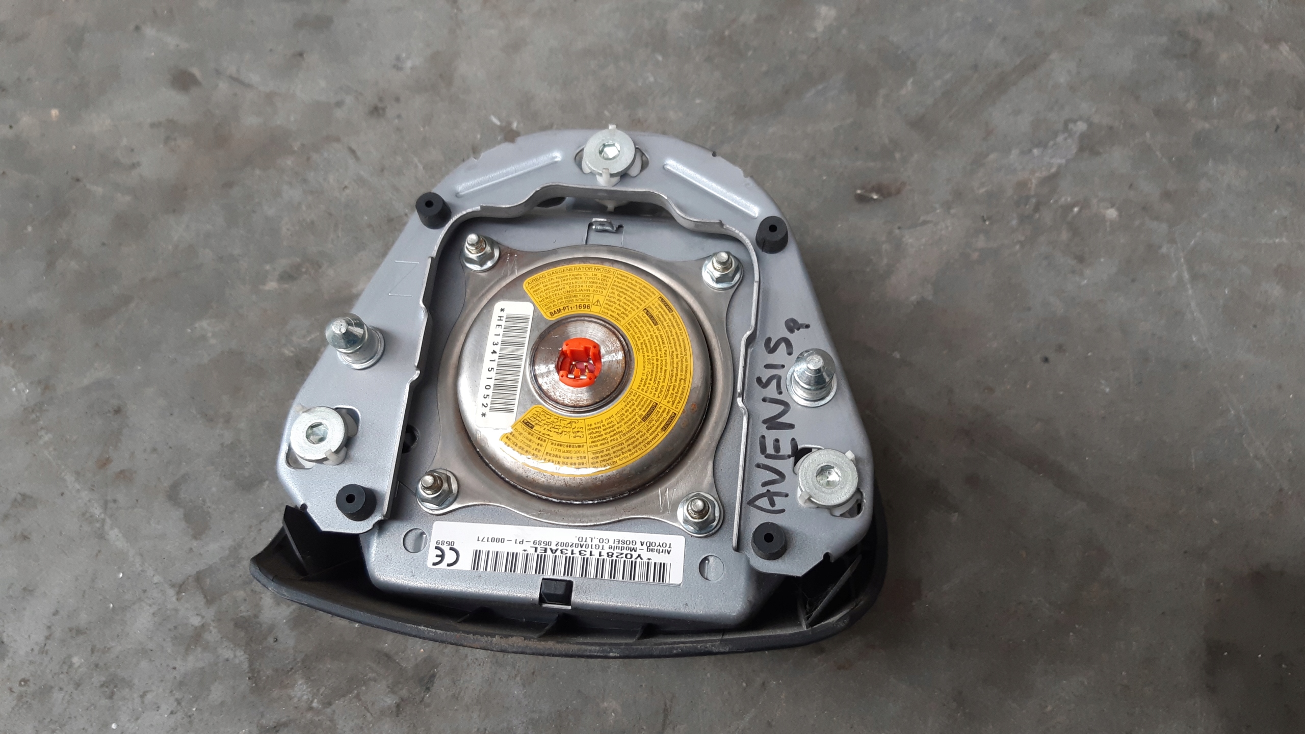panneau d'instruments console airbag sensor kpl Toyota Avensis T27