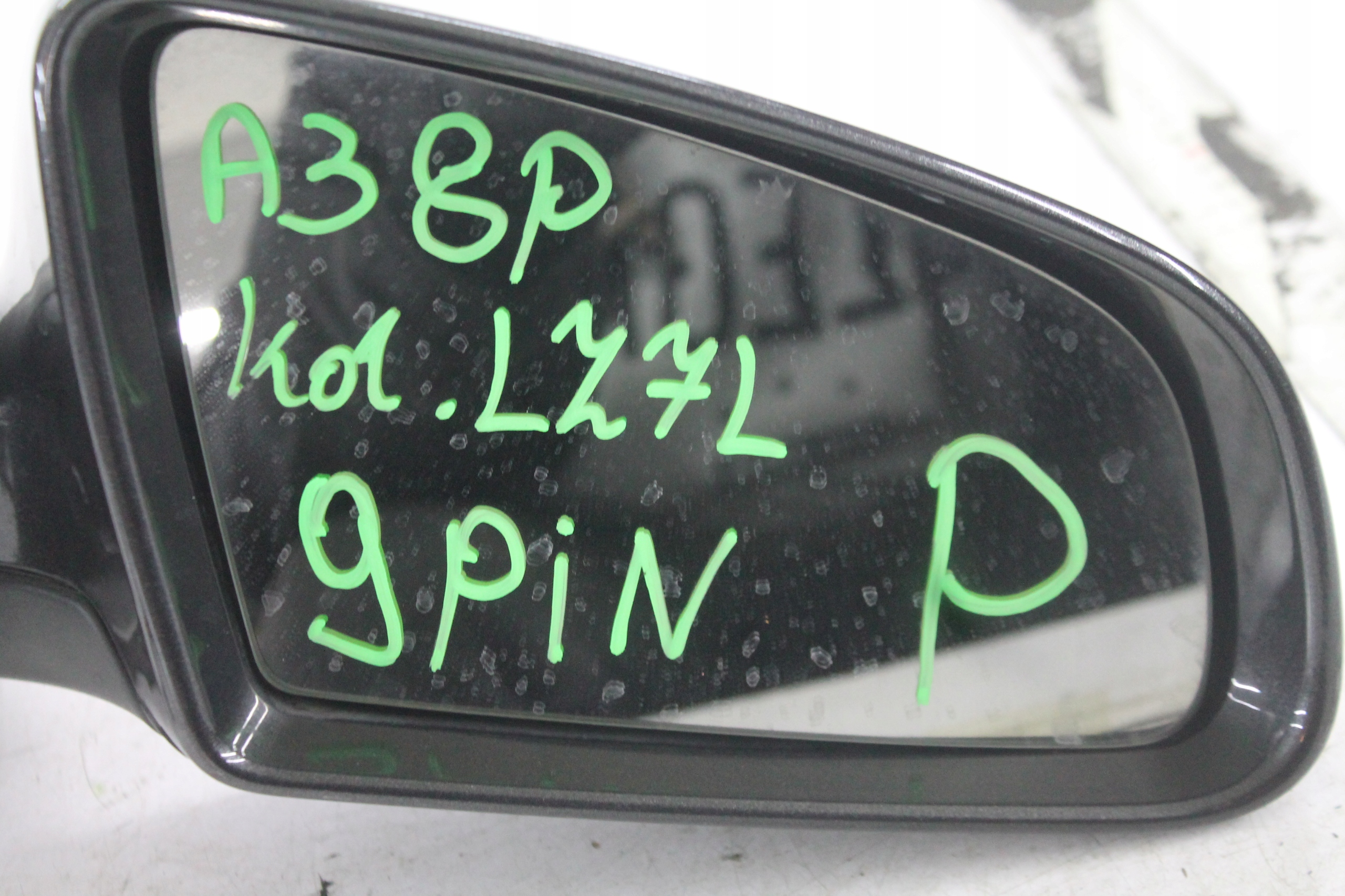 mirror right 9PIN LZ7L AUDI A3 8P 05-08 ANGLIK