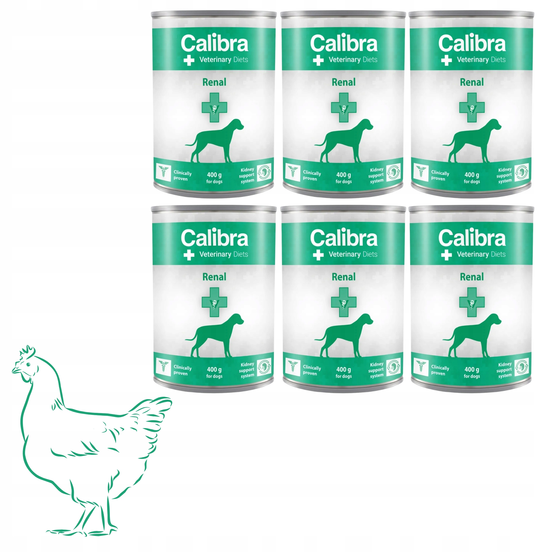Levně Calibra Dog Renal 6 x 400G Novinka
