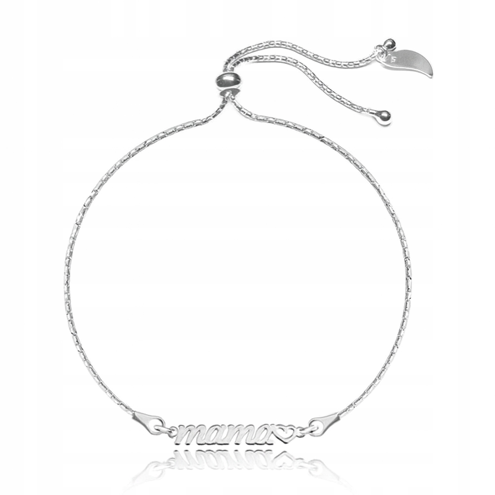 Stříbrný náramek 925 se stopkou Maminka Dárek pro maminku
