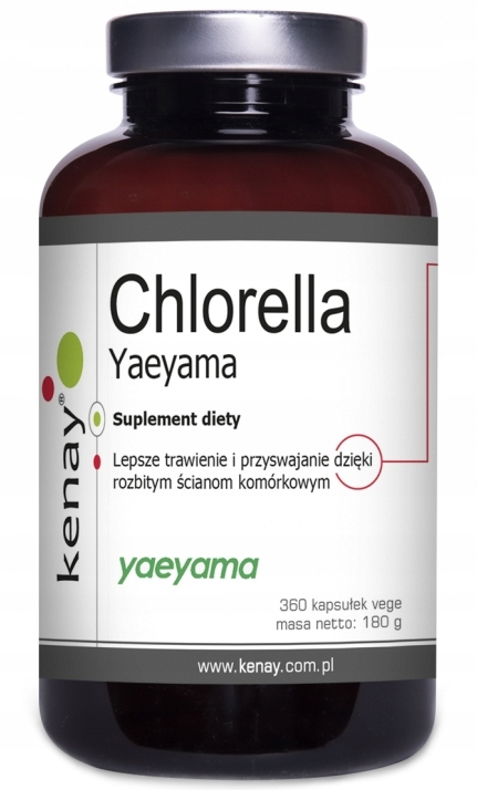 Chlorella Yaeyama Japońska 360TAB 500mg Algi Kenay