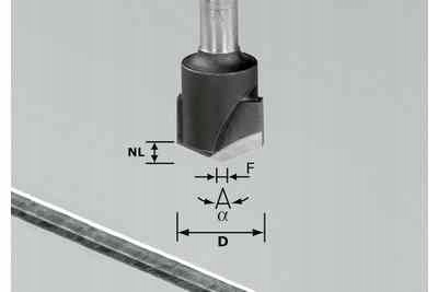 FESTOOL Frezy do wpustów V D18-135 ALU 491443 Marka Festool
