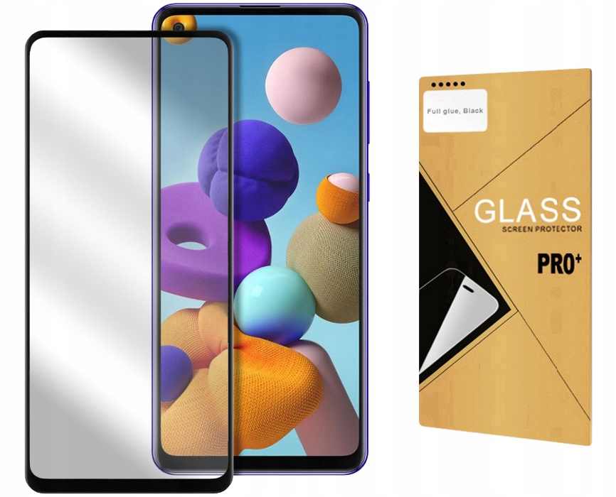 

Full Glue Szkło Hartowane Całe 5D Do Samsung A21S