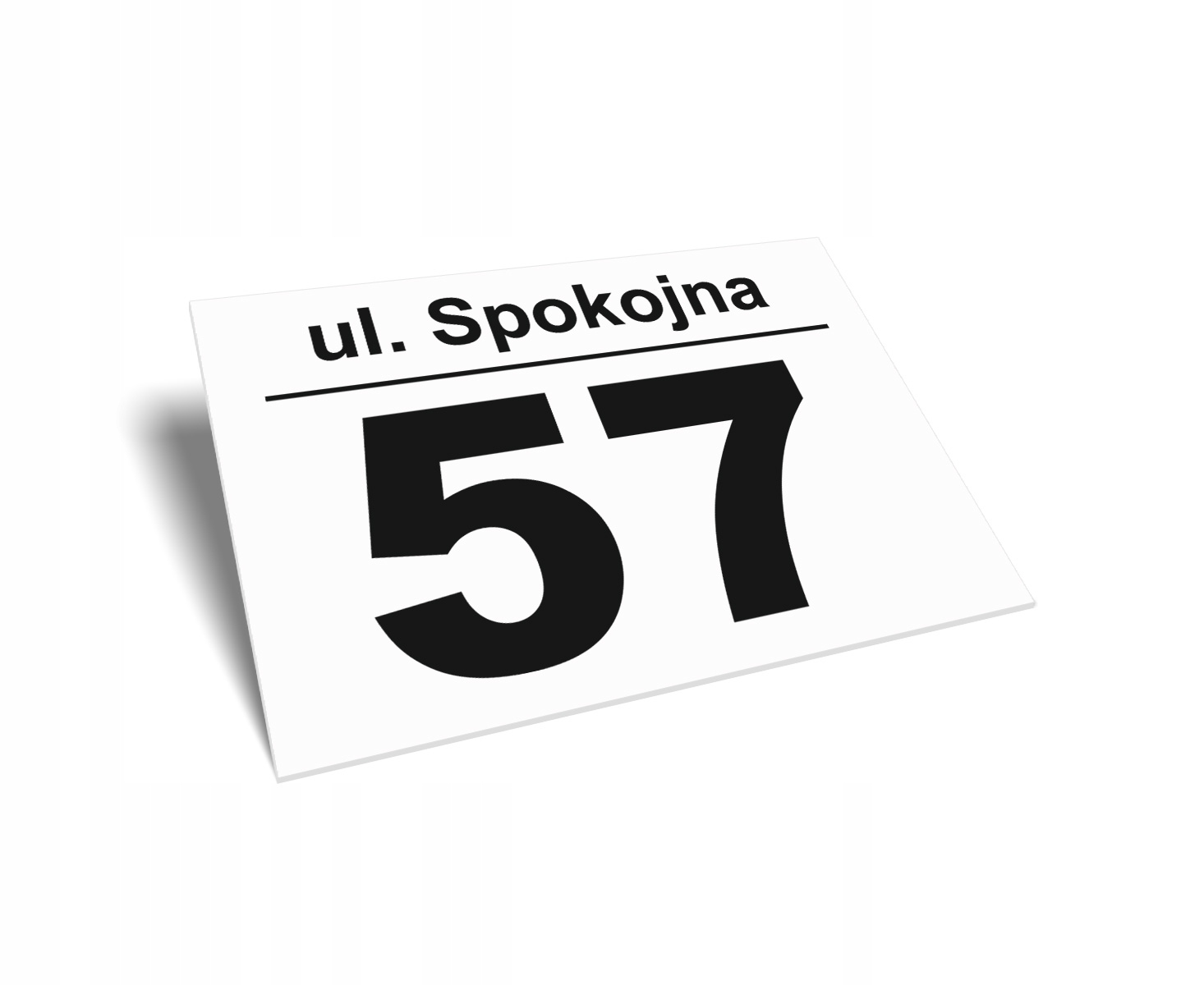 Numer Domu Tabliczka Adresowa 40x30 cm z dibondu