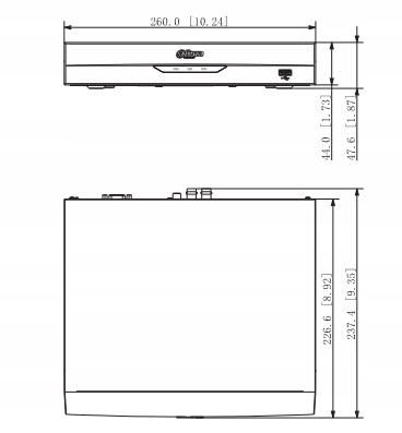 Rejestrator hybrydowy 5w1 8-kanałowy 8Mpx DAHUA Model XVR5104HS-4KL-I3