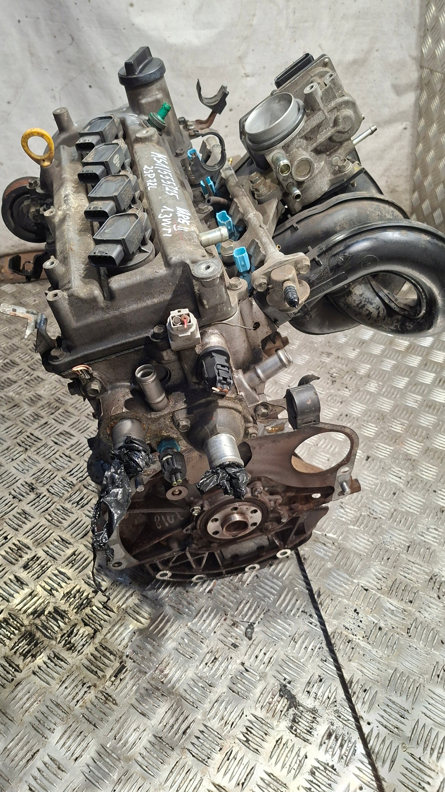 engine pillar unprotected TOYOTA YARIS II 1.3 VVTI 2S-P72L 64KW