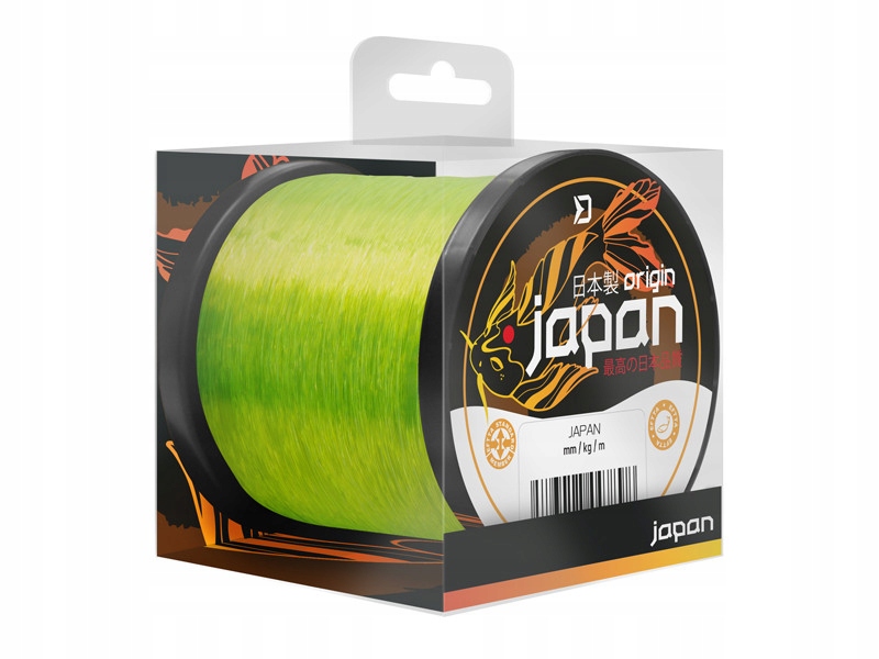 Żyłka Karpiowa Delphin Japan Origin Fluo żółta, 0,286mm 6,31kg 600m