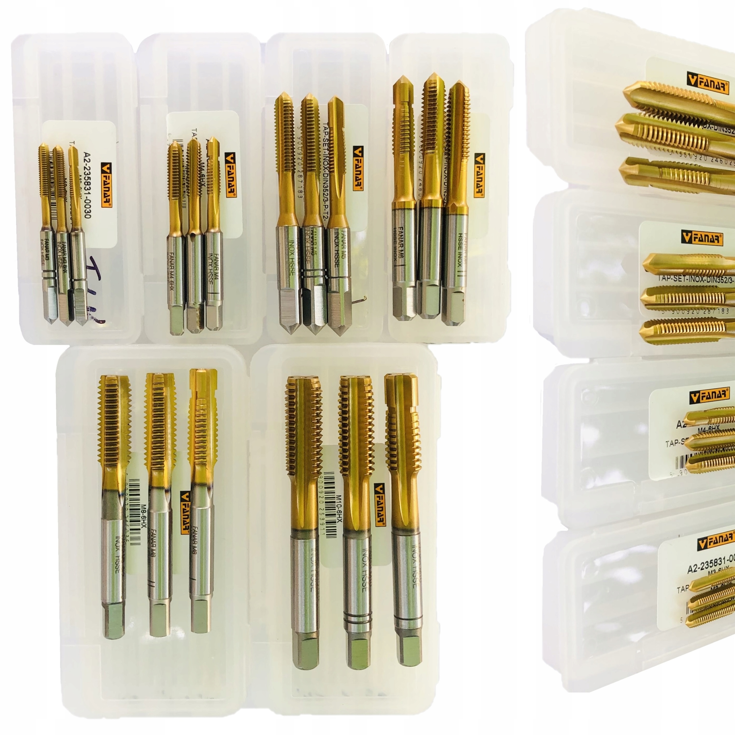 FANAR Gwintownik do stali nierdzewnej M3-M10 + wiertła pod gwinty INOX EAN (GTIN) 5900920246036