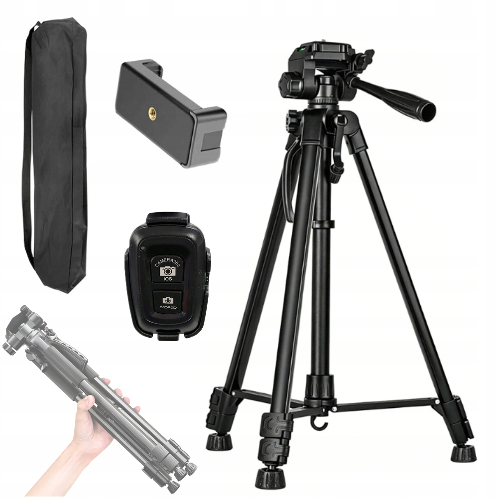 4V1 Fotografický Tripod Pro Fotoaparát Telefonu, Vysoký 168 CM