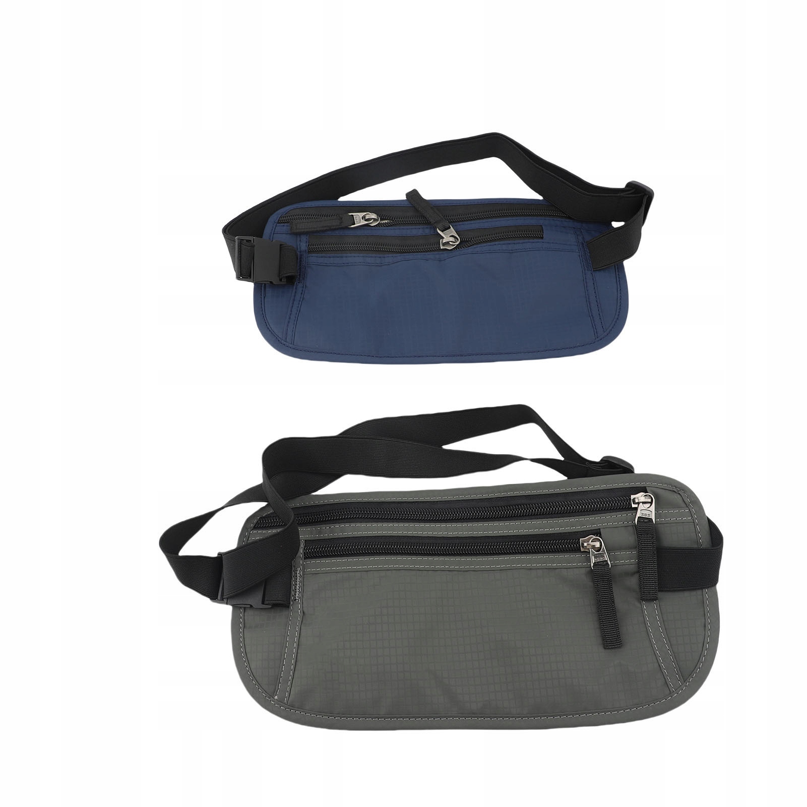 2PCS Fanny Pack dla mężczyzn Women Nylon Water Proof anty kradzież Ru