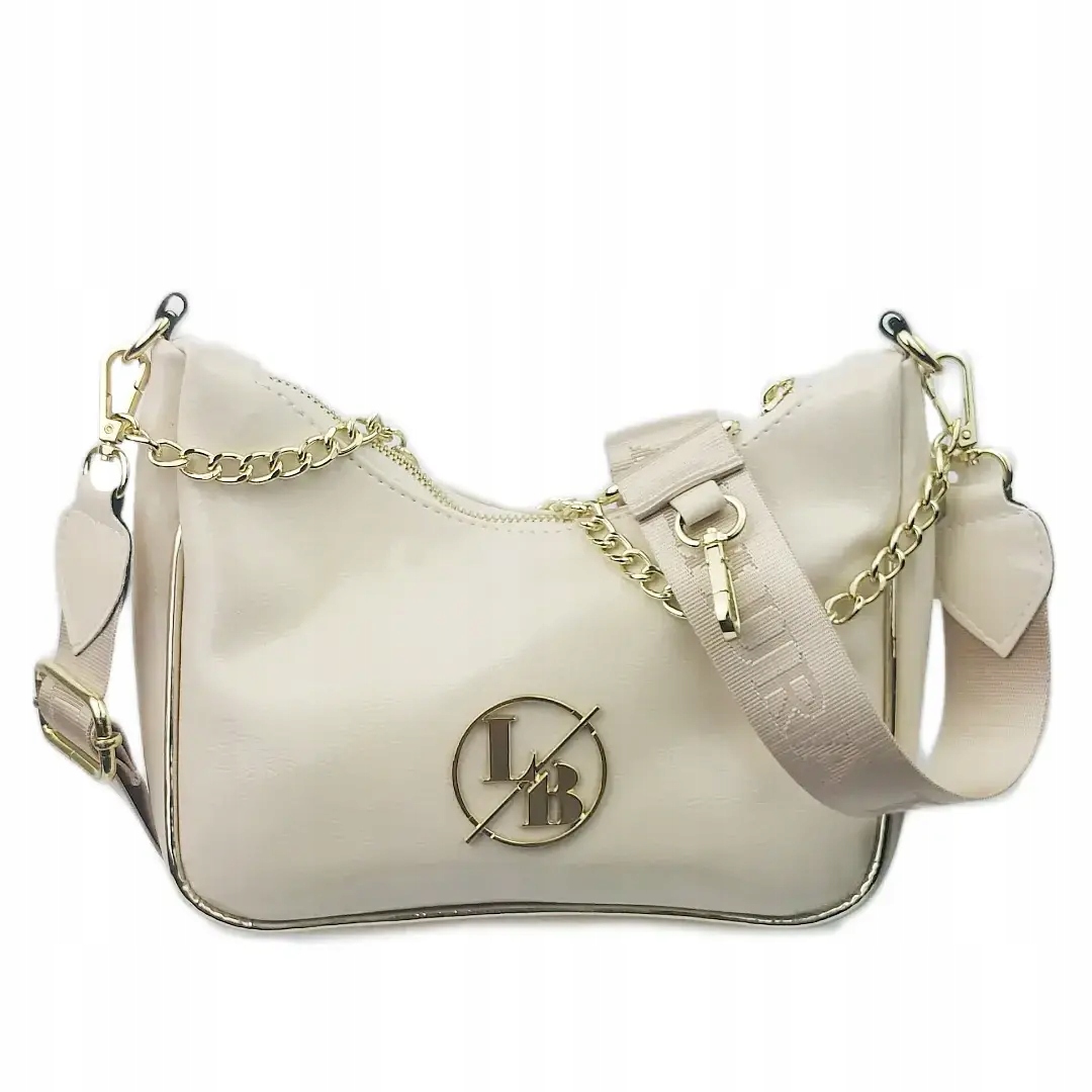 Dámská kabelka Laura Biaggi 169 béžový lak