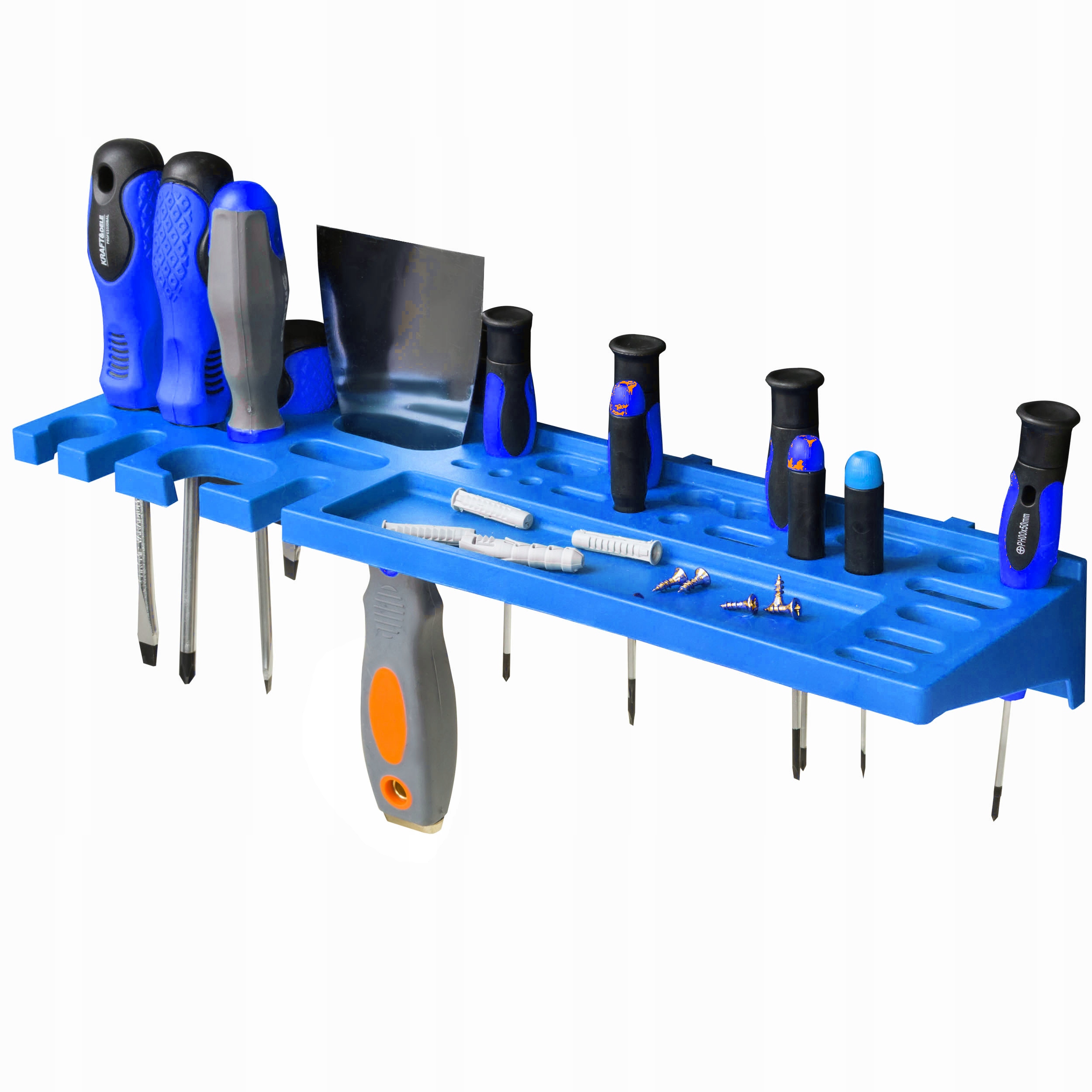 Półka narzędziowa do ścianki tablicy Niebieska