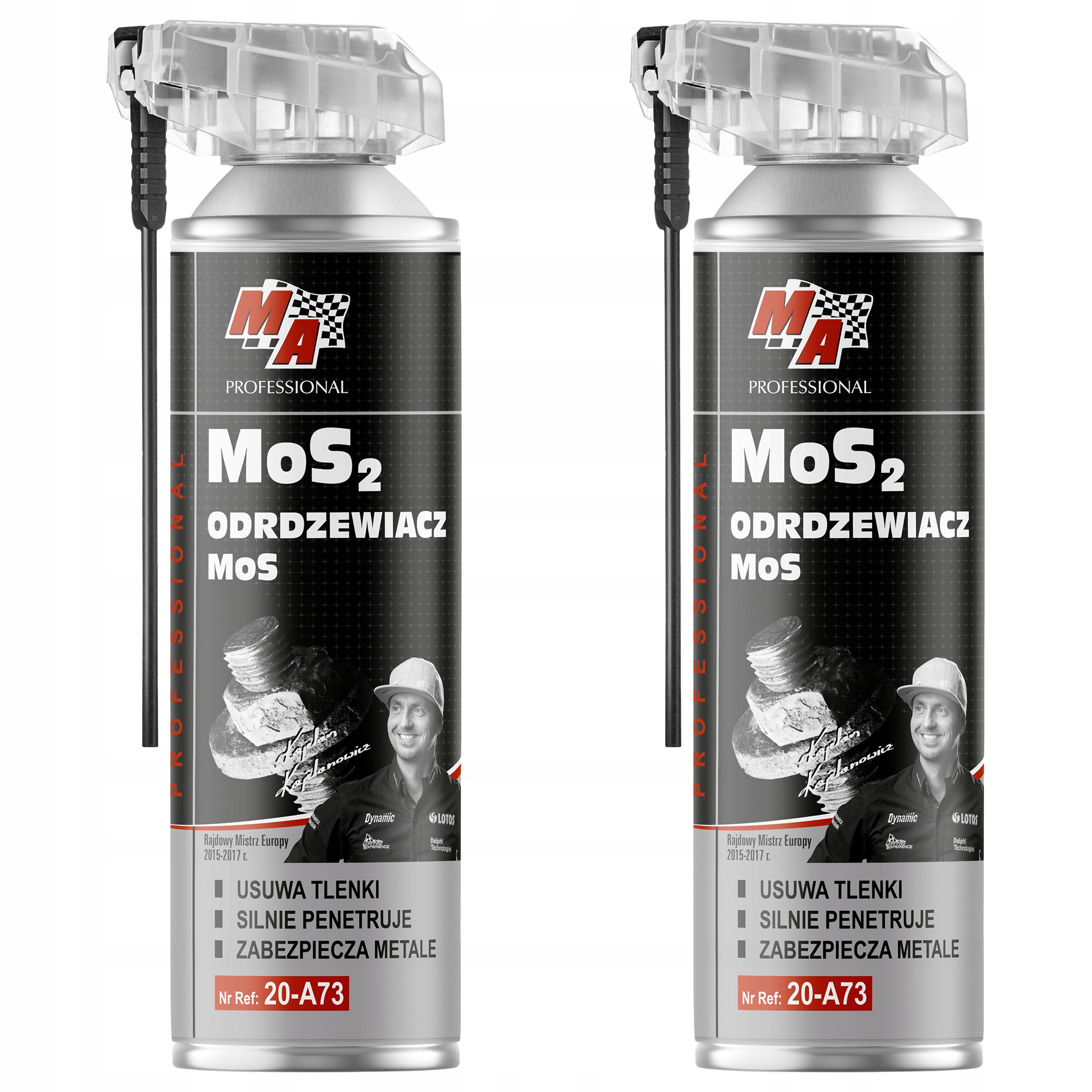 2X Odrdzewiacz MoS2 Z Aplikatorem 500 ML Ma Professional