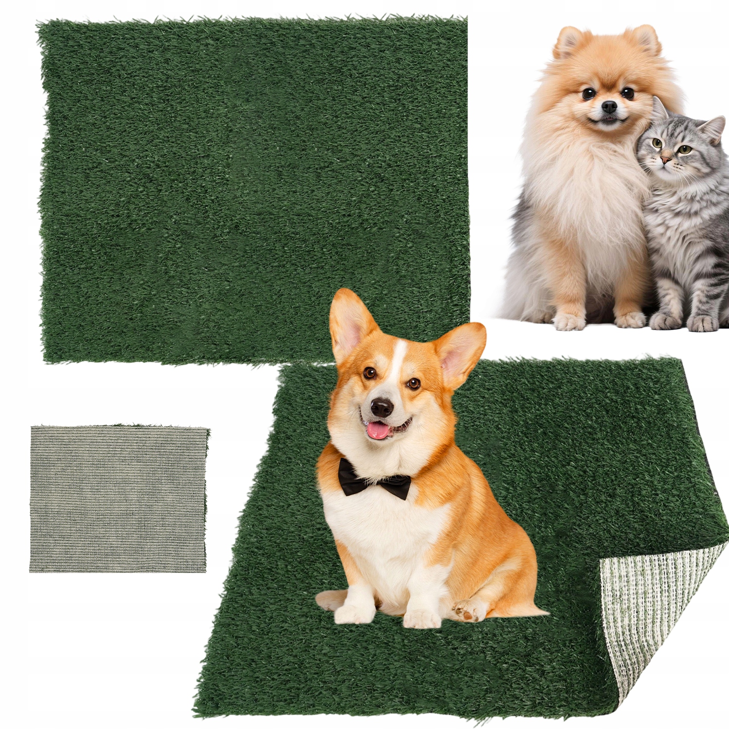 Levně Záchody Pro Psa S Opakovaně Použitelnou Trávou 51 X 63 CM, Snadné Čištění