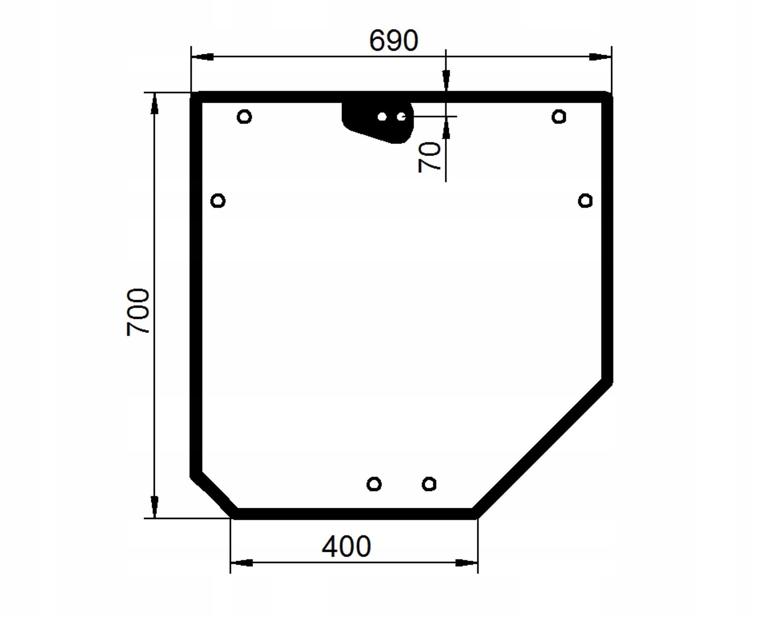 sklo Deutz-Fahr, Lamborghini, Mf, Same zadní