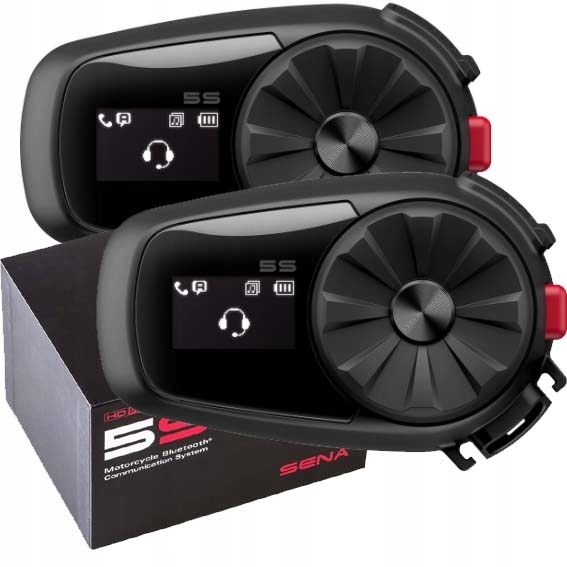 2x INTERCOM motocyklowy SENA 5S HD LCD 700m