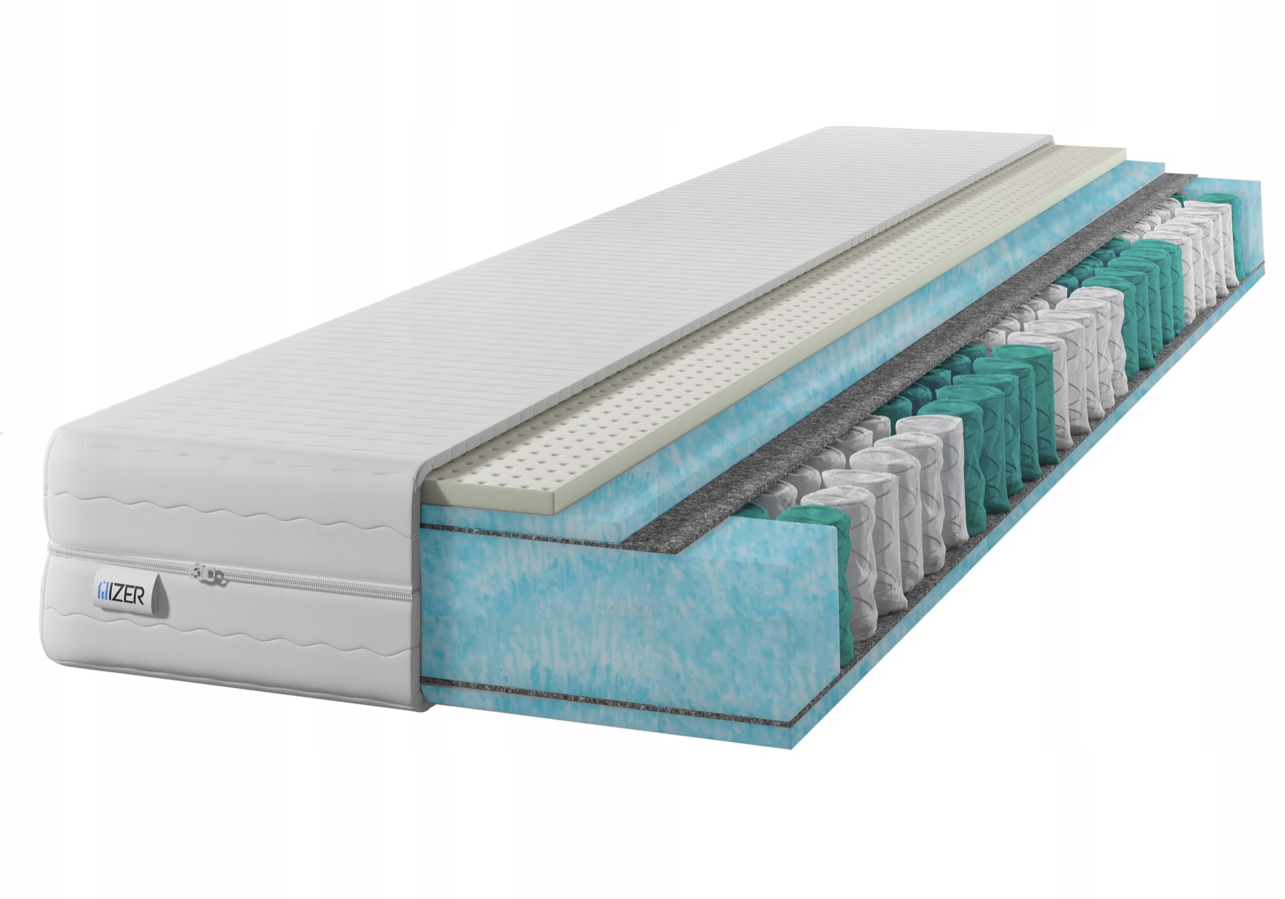 Matrac Izer 140x200 vreckový 22 cm 7-zónový latexový obojstranný H2 H3