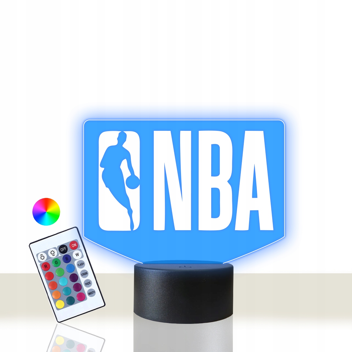 Lampka Stołowa Nocna 3D LED NBA Koszykówka Michael Jordan Na Prezent Pilot