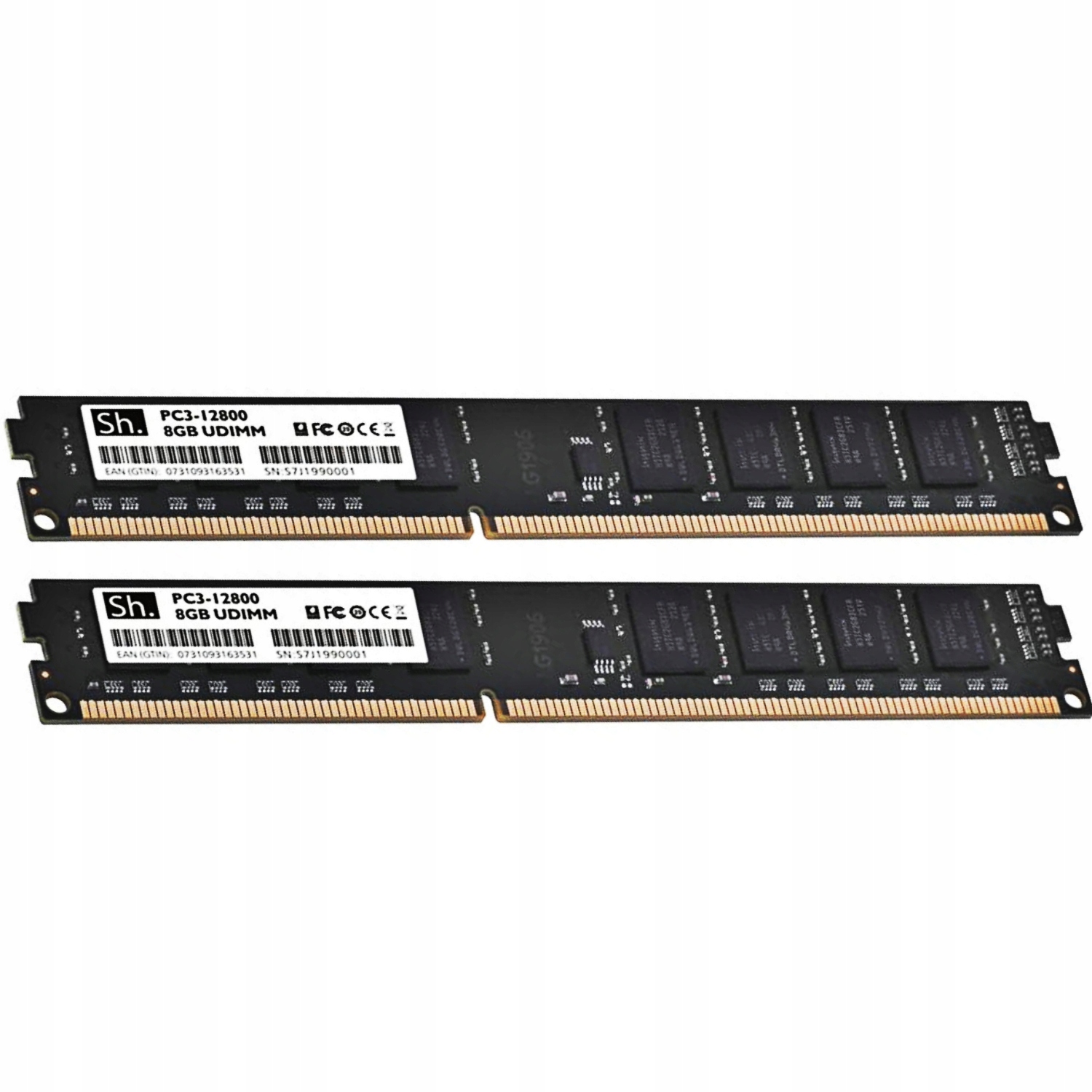 paměť Ram DDR3 16GB (2x8GB) pro Pc Udimm 1600mHz