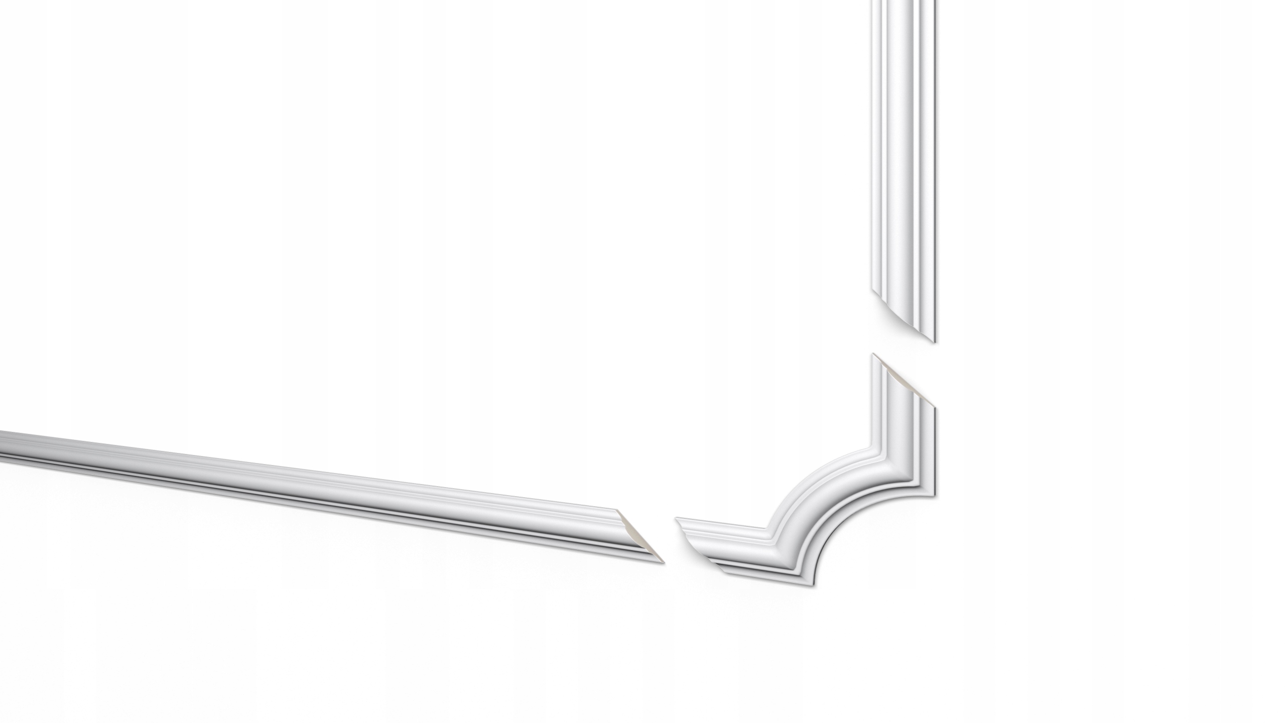 nástěnné rohy štukatura dekor cena 4ks 3D zdobené plochým tvrdým povrchem