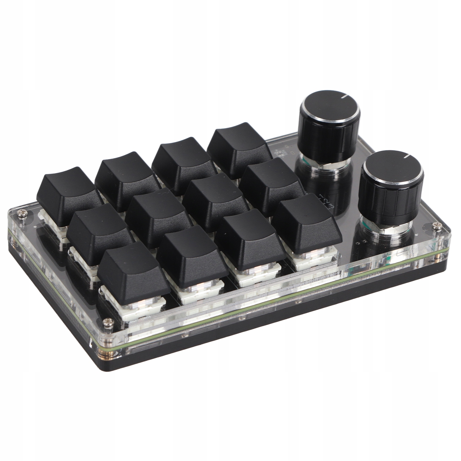 Programovatelná Makro Mechanická Klávesnice 12 Kláves 2 Knoflíky