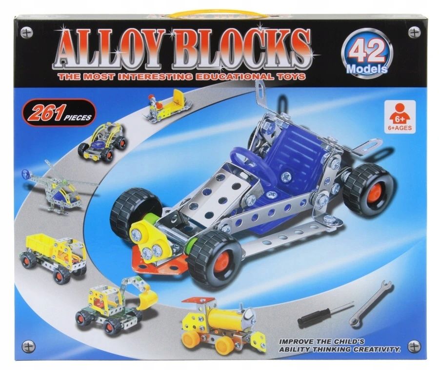 

Klocki Metalowe Do Skręcania 42 Modele 261 el