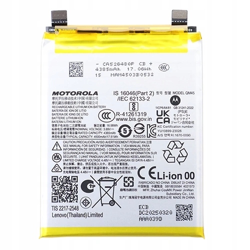 Originální Akumulátor Baterie QM45 Pro Motorola Edge 50 Pro 4500 mAh