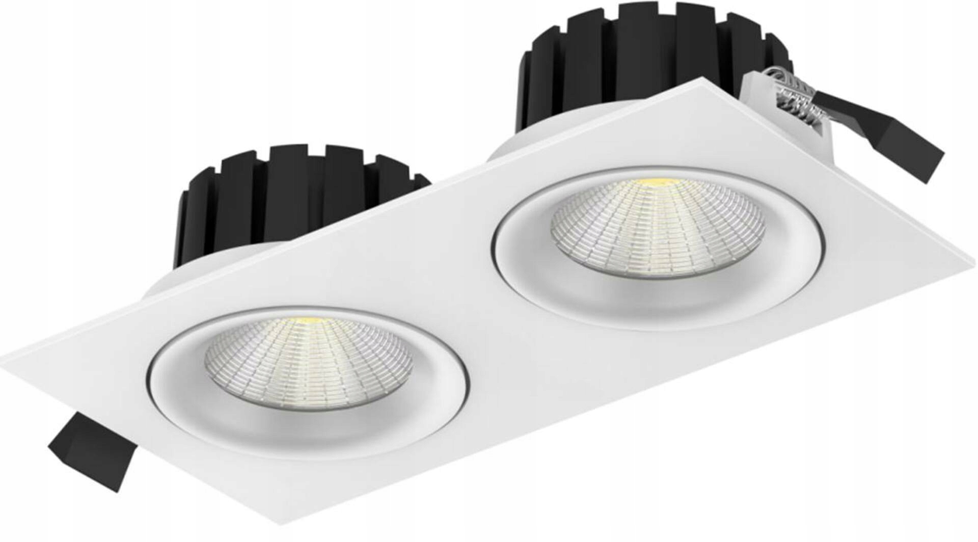 Slc DL04 Štvorcové X2 R83X2 Wh Ted 927 IP54 36d