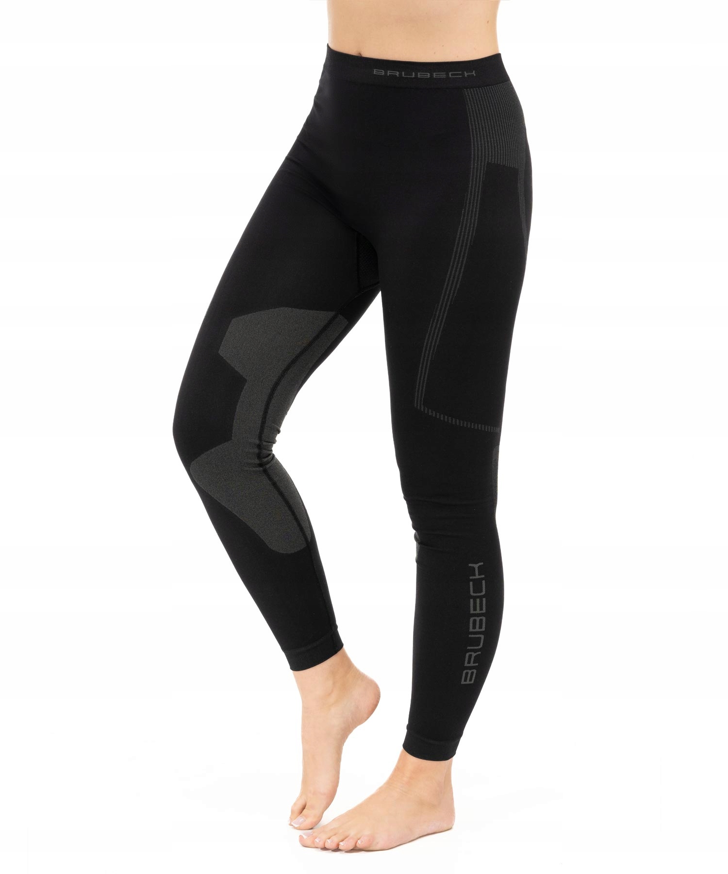 Brubeck spodnie termoaktywne damskie szybkoschnące Dry legginsy czarne M
