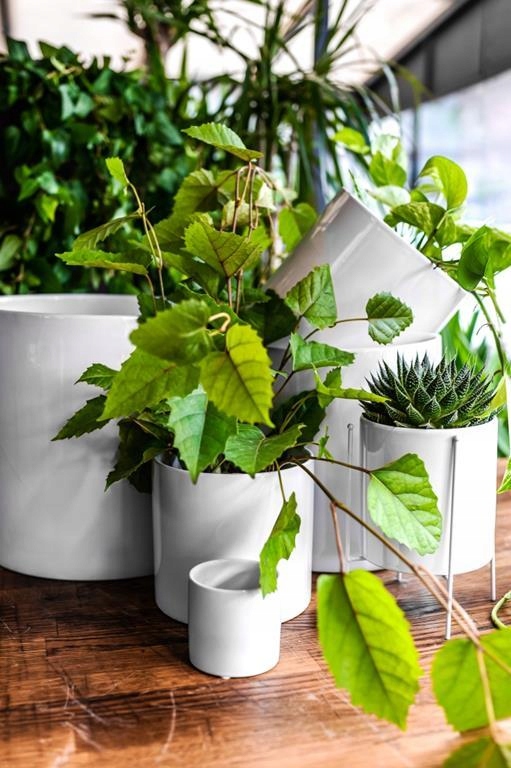 CERAMICZNA OSŁONKA DONICZKA 20CM BIAŁA Marka Polnix