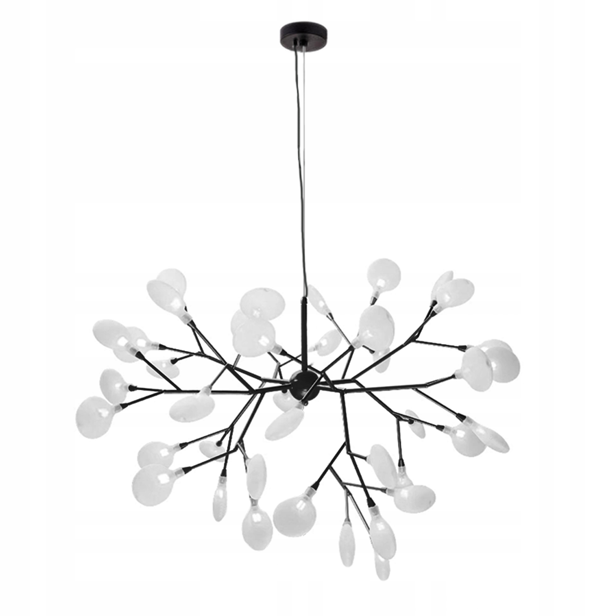 Stropná Závesná Lampa Stromček Toolight 27 G4 Čierna Biela