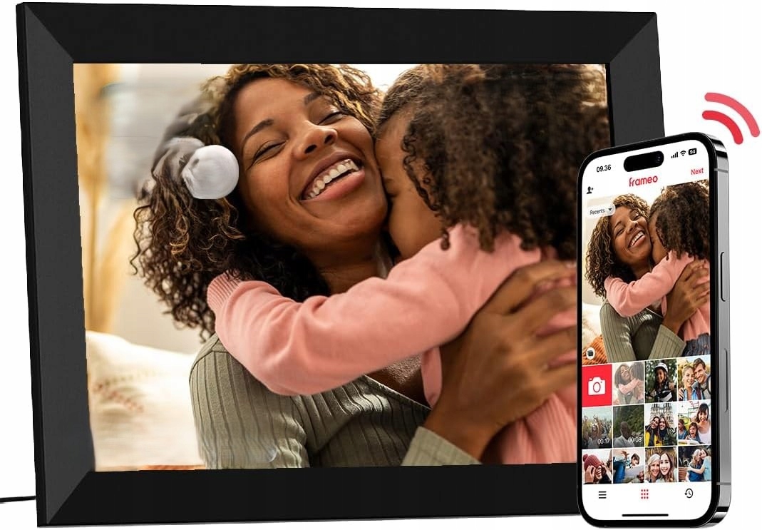 Digitální Rámeček pro fotografie 10.1 palců Wifi Dotykový displej 32 Gb Ideální Dárek