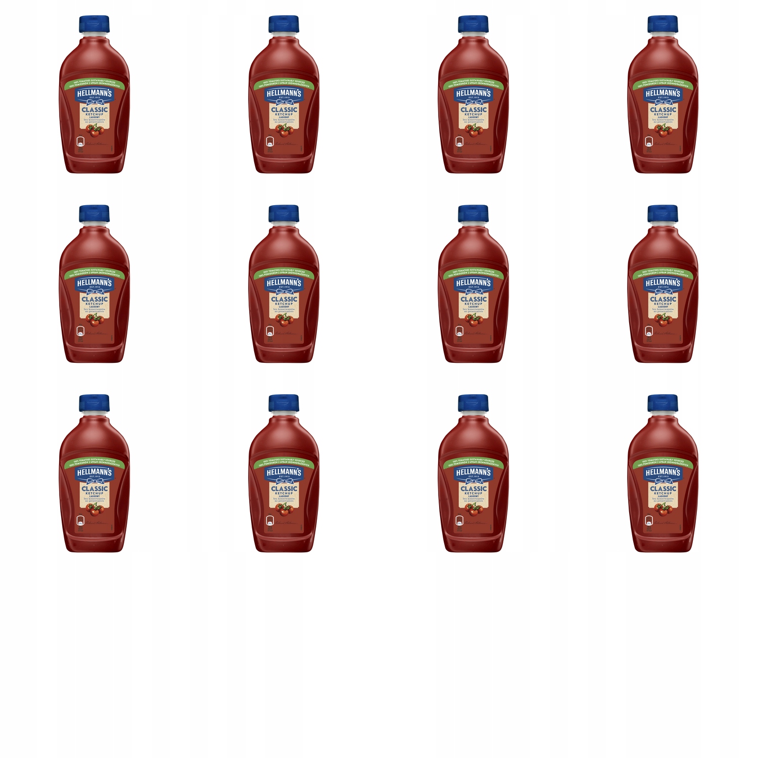 Levně 12 x 485 g Hellmanns jemný kečup Karton